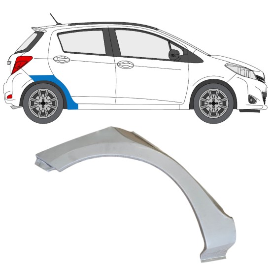 Rear wing repair panel for Toyota Yaris 2011-2020 / Right 14591