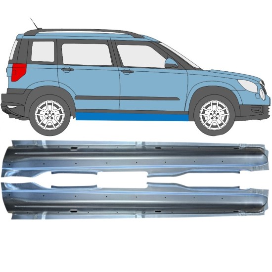 Full sill repair panel for Skoda Yeti 2009- / Left+Right / Set 15977