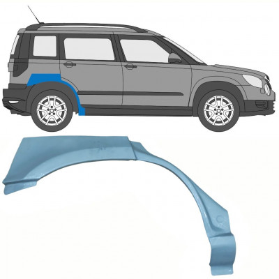 Rear wing repair panel for Skoda Yeti 2009- / Right 10704