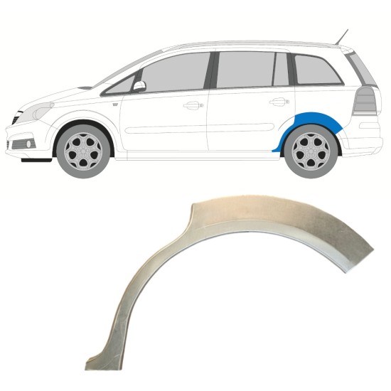 Rear wing repair panel