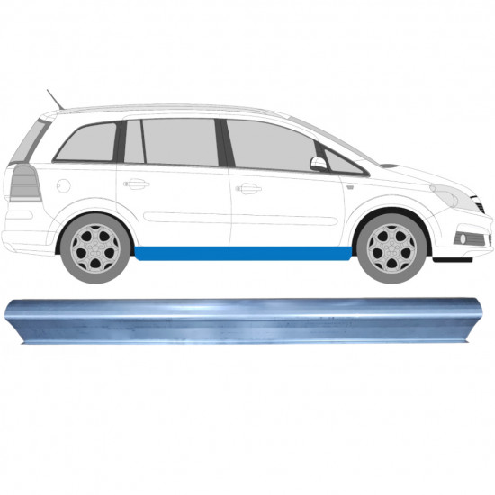 OPEL ZAFIRA 2005-2012 SILL REPAIR PANEL / RIGHT = LEFT