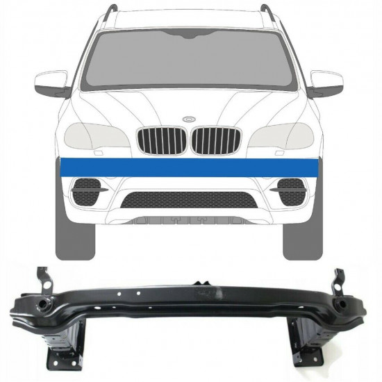 Front bumper reinforcement for BMW X5 E70 Lift 2009-2013 6115