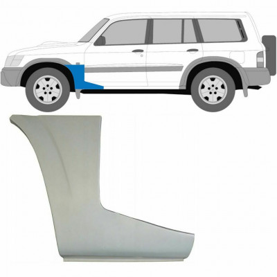 NISSAN PATROL 1997-2009 FRONT WING PANEL LOW / LEFT