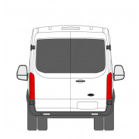 Rear wing side trim for Ford Transit 2014-  / LWB / Right 11721