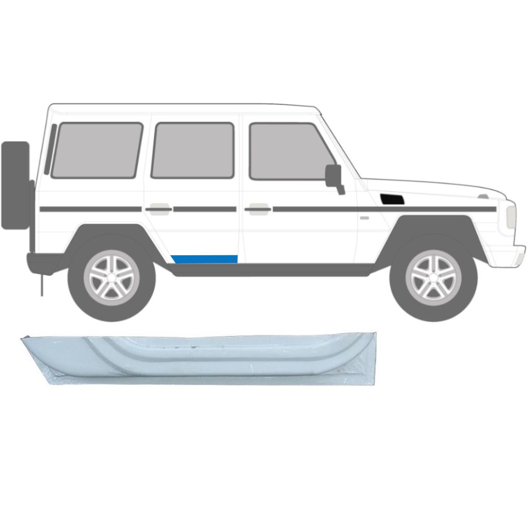 Reparaturblech hintere Tür für Mercedes G-Class W460 W461 W463 1979- / Rechts 5543