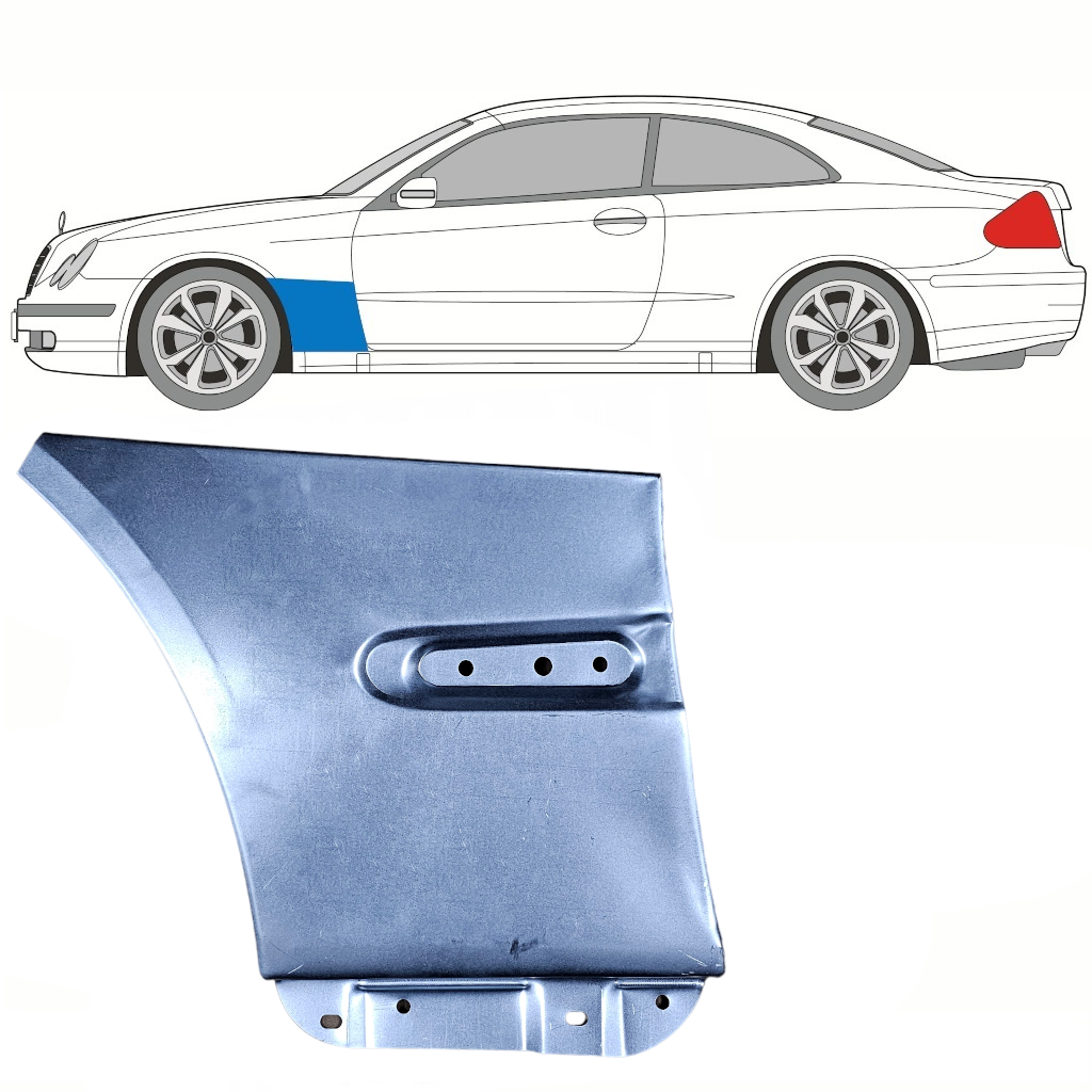 Reparaturblech Kotflügel vorne für Mercedes CLK W209 2002-2010 / Links 8379