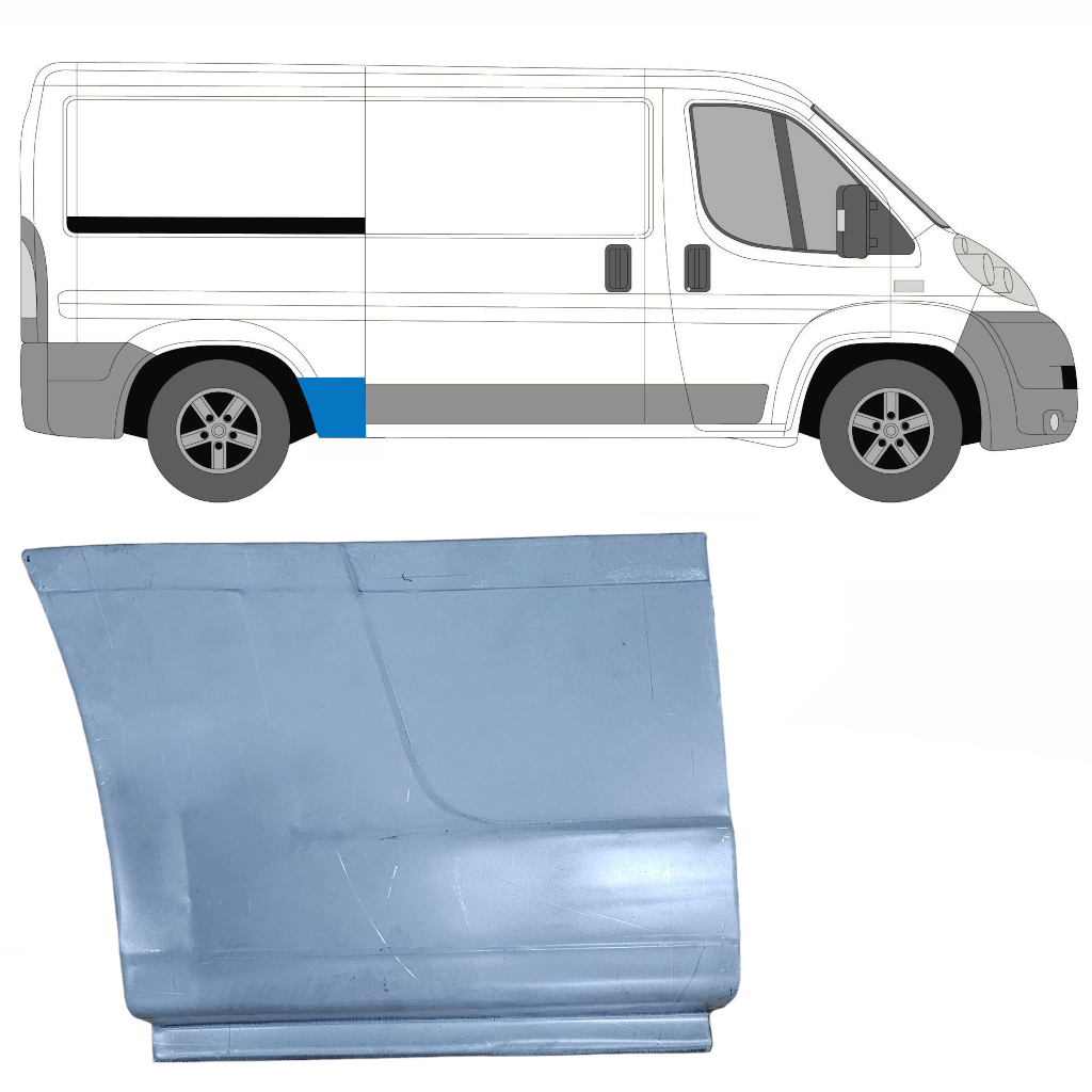 Reparaturblech Kotflügel hinten für Fiat Ducato 2006-2014 / Rechts 8859