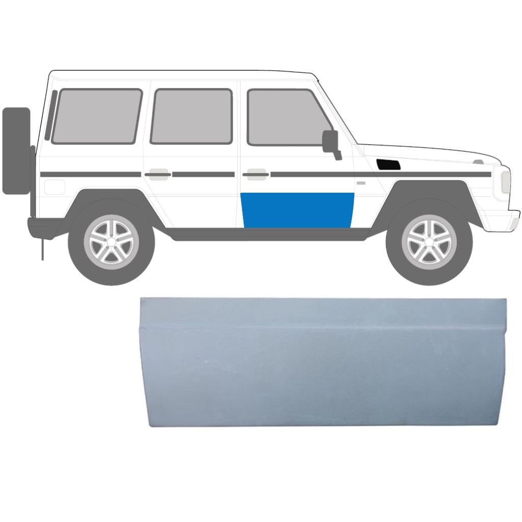 Reparaturblech niedrige vordere Tür für Mercedes G-Class W460 W461 W463 1979- / Rechts 5539