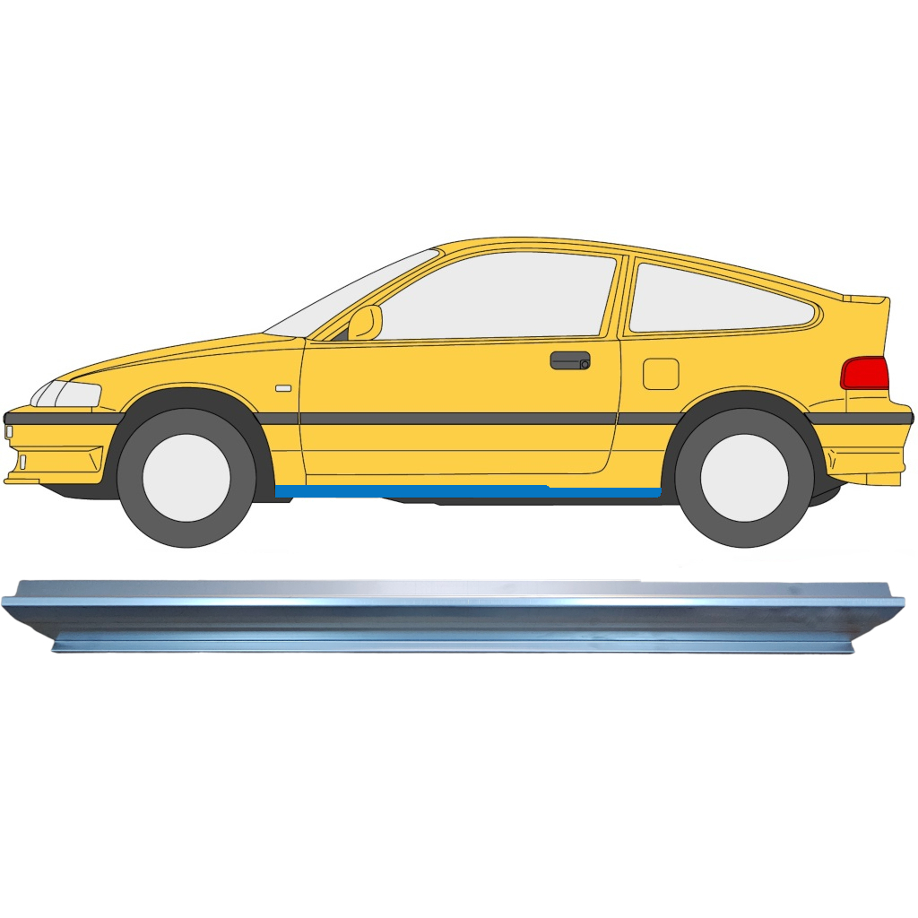 Reparaturblech Schweller für Honda CRX 1987-1992 / Links 6640