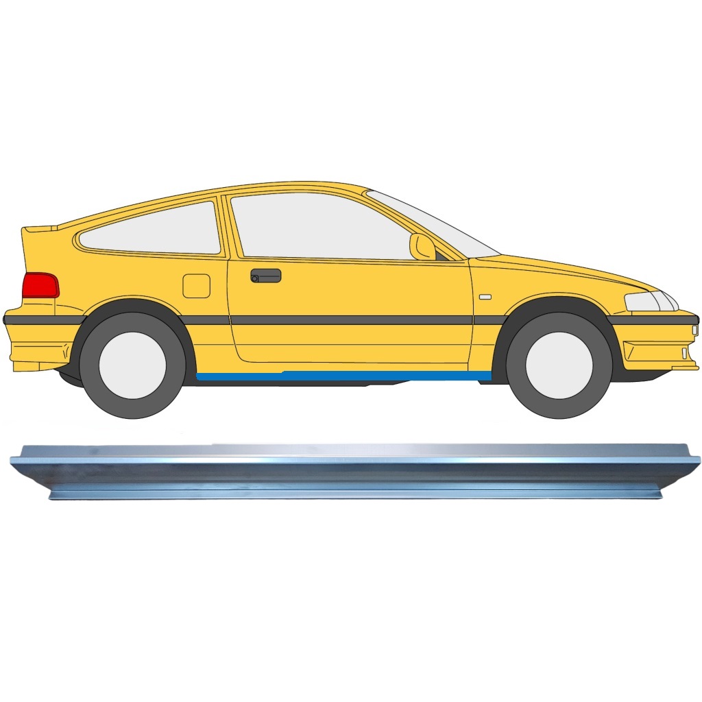 Reparaturblech Schweller für Honda CRX 1987-1992 / Rechts 6639