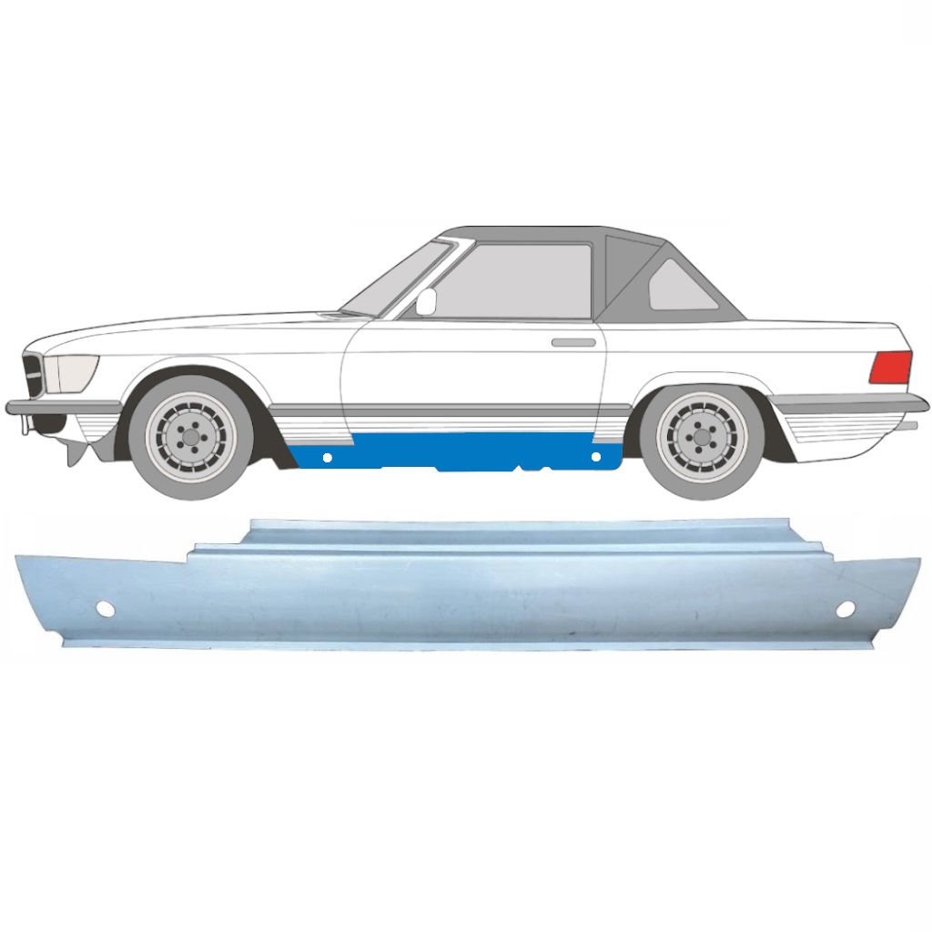 Voll schweller für Mercedes SL-Class 1971-1989 / Links 5346