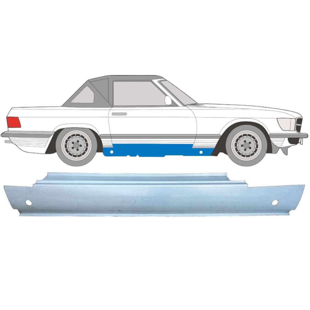 Voll schweller für Mercedes SL-Class 1971-1989 / Rechts 5345